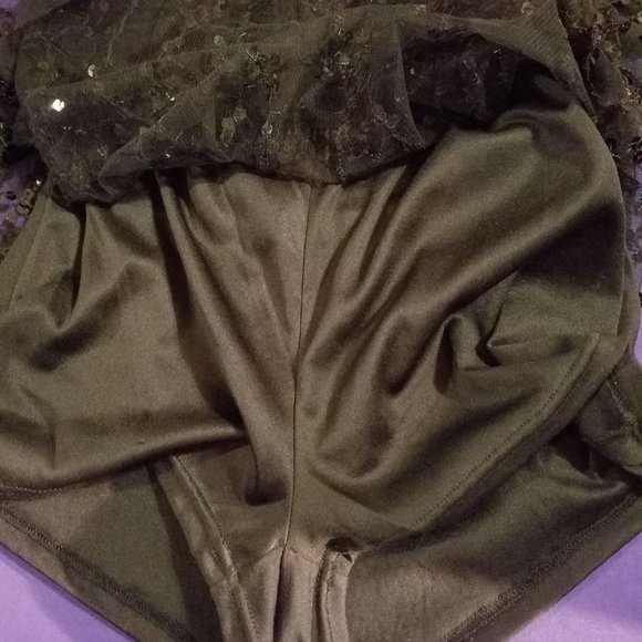 Cousin Couture black Sleeveless romper sequins Sz S - Picture 8 of 8